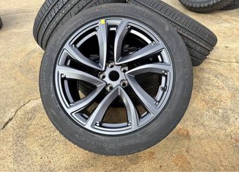 FREE DELIVERY (4) OEM 2026 Tesla Model X Perihelix 20" Gunmetal Continental TIRES W/ SENSORS 100%