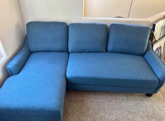 Ashley HomeStores Blue Sleeper Sectional Sofa