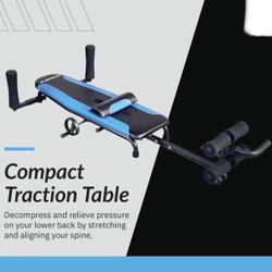Inversion Traction Table, Back Stretcher for Lower Back Pain Relief Without Going Upside Down, 350 Lbs Weight Capacity, Blue, New in the Box