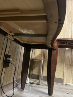 Table Or Tv Stand. Heavy Wood.  Bombay Table Paid $1,400