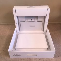 Apple Mac iMac Silver M1 24 inch and Blue M4 24 inch shipping box outer shell