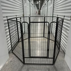 Brand New Adjustable Dog PlayPen 8 Panels 48" High Metal Door Collapsible Camping Outdoors