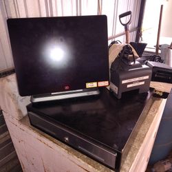 Business Complete Package Monitor And Money Box And Receipt Printer