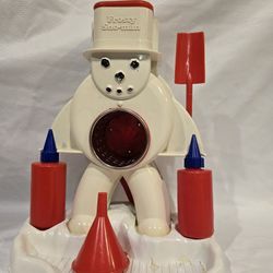 Vintage FROSTY SNO-MAN Sno-Cone Maker ~ HASBRO  1967 ~ Winter Display 