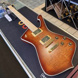 Ibanez Iceman IC420MFM Caramel Burst Low Gloss Electric Guitar NEW!