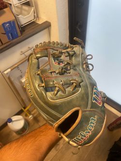 Baseball bats and baseball glove