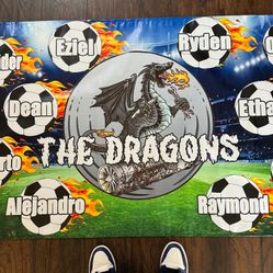 Custom soccer team banners 