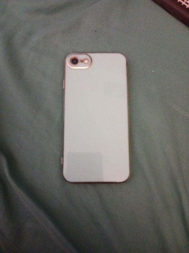 A Light Baby Blue Apple iPhone 7, 7S, 8, Case 
