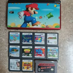 NINTENDO DS Mario cover With Games.
