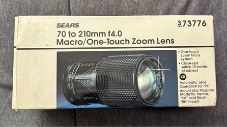 Sears 70 - 210mm Macro Zoom Lens