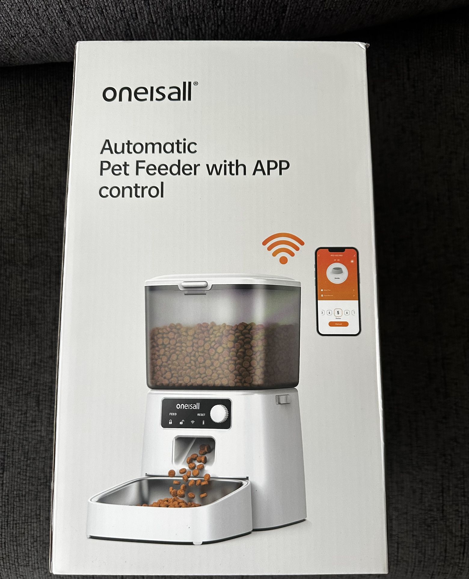 Oneisall PF06 3L Cordless Smart Cat Feeder with APP Control