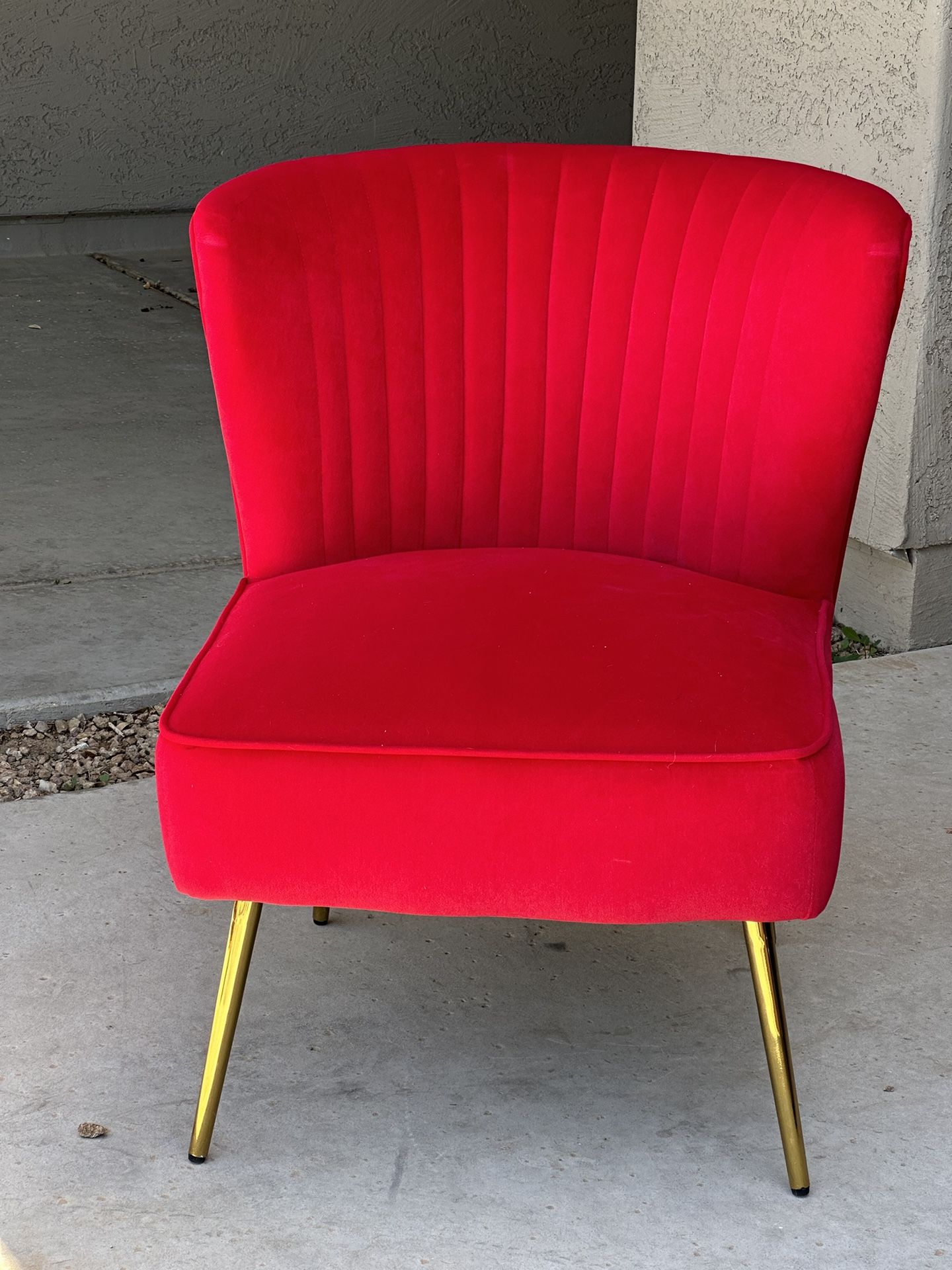 Red Velvet Chair