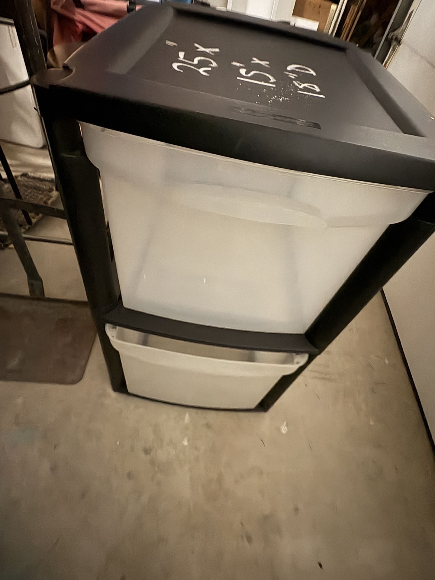 Homz 2 Drawer Plastic Unit