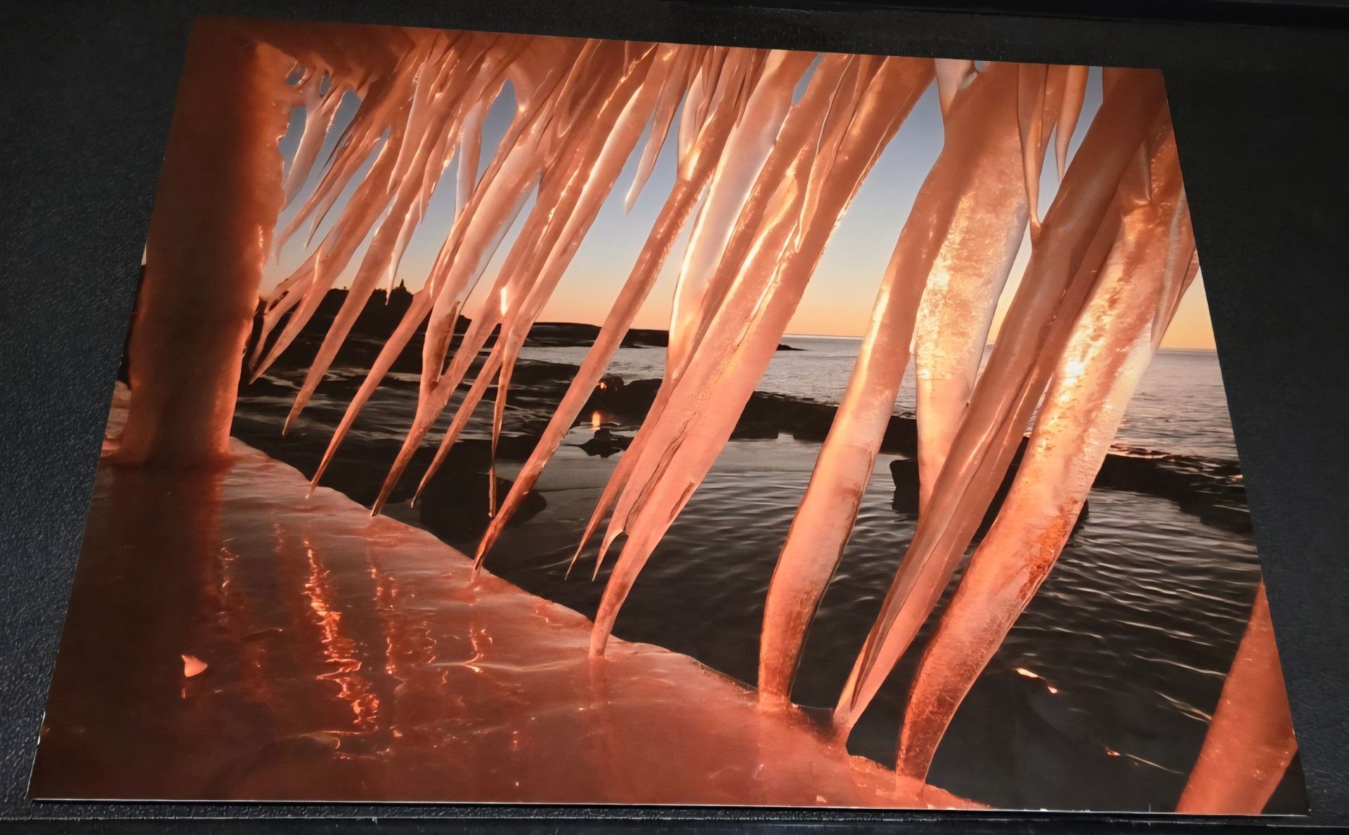 Icicle and Lake Metal Art Bundle