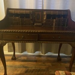 Desk And Chair Has Secret Drawers Very Antique Feel. 