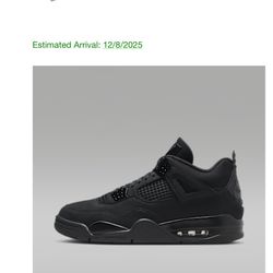 Jordan 4 Black Cat Size 13 $350