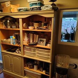  Two Solid Wood Bookshelfs