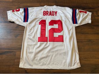 Tom Brady Jersey Mens 52 White New England Patriots NFL 50th Anniversary Reebok