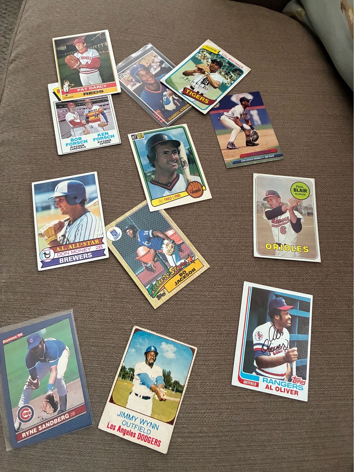 Baseball cards 1970s, 80s, and early 90s