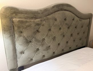 Queen upholstered bed