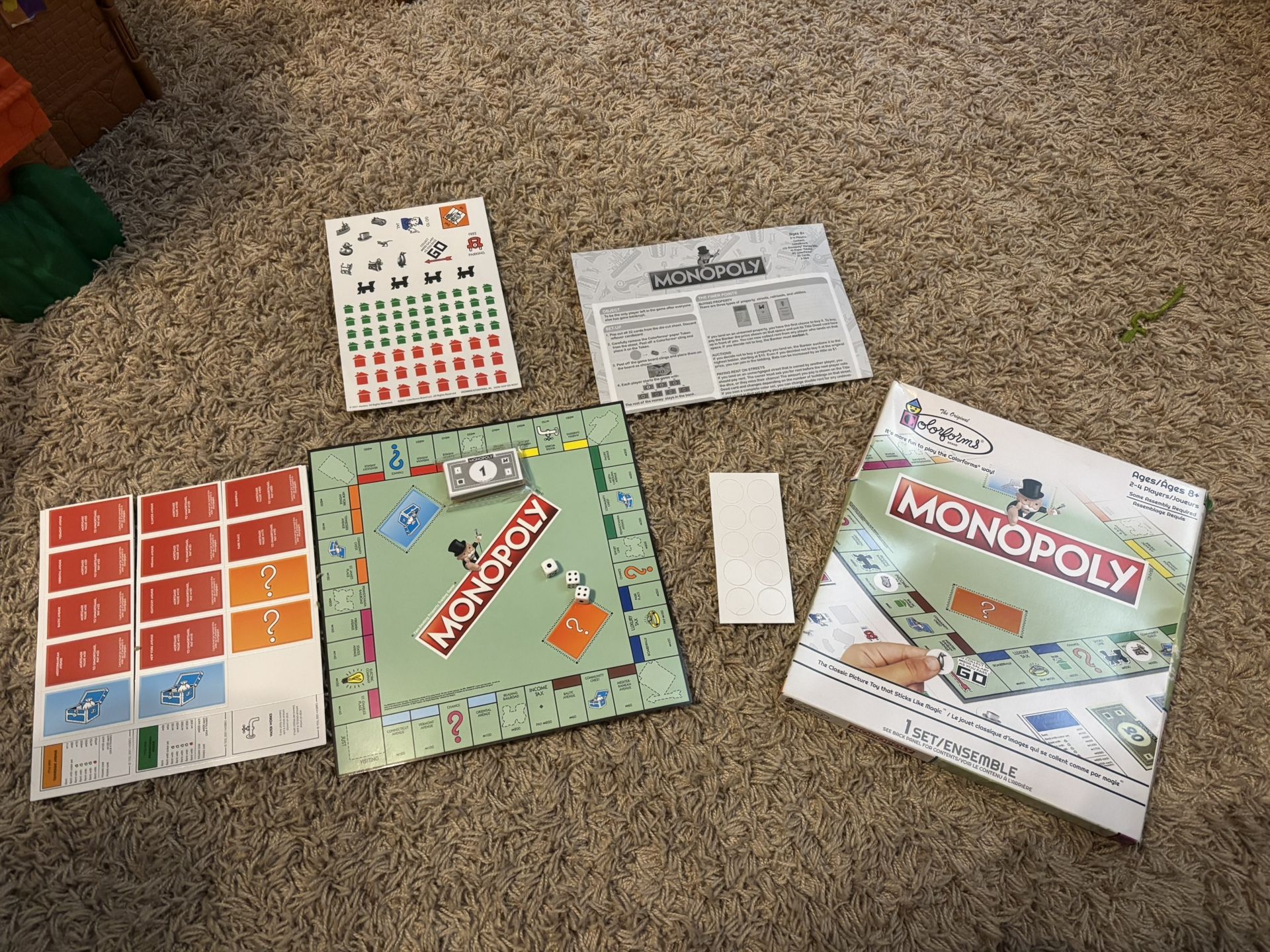 *NEW* Colorforms Monopoly
