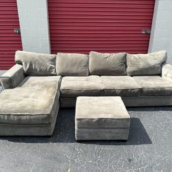 Comfy Nice Gray Sectional Couch 🔥🔥🔥