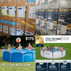Intex Pool / Alberca 10ft x 30in Metal Frame NEW + Pump and Filter included