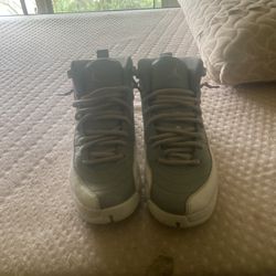 Grey And White Jordan 12s Size 7