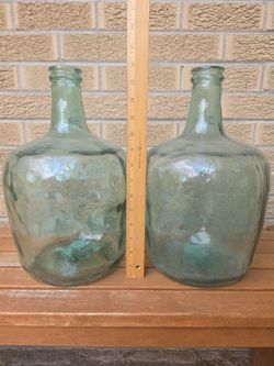 Clear glass vases