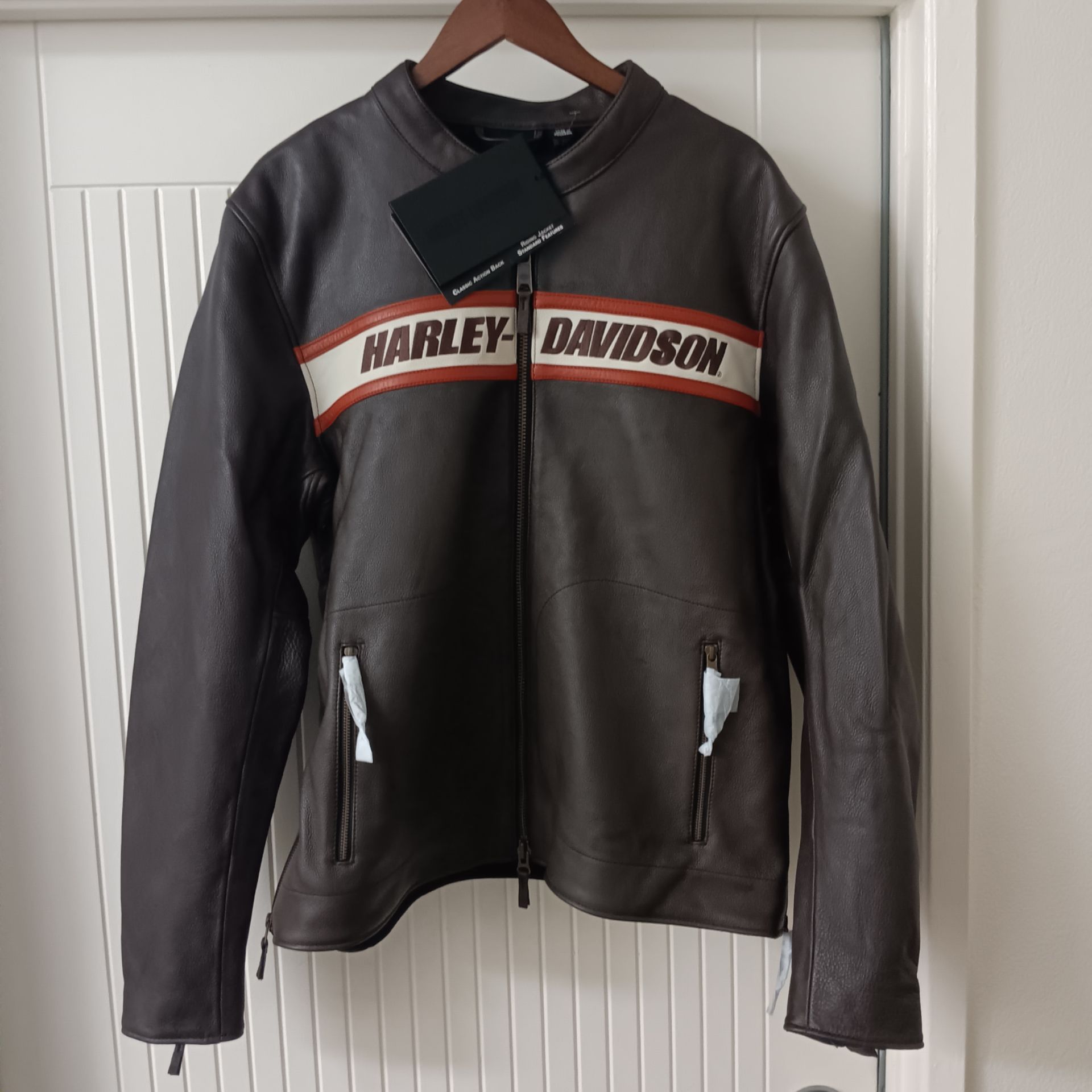 Harley-Davidson Men's Victory Lane II Leather Jacket Java Brown Size XL Regular 98001-23VM