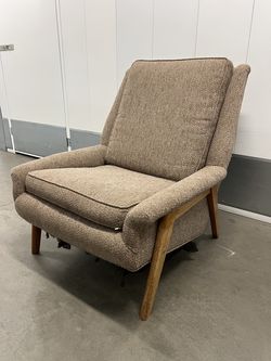 Mid Century Modern Lounge Chair, Danish Style, Tweed