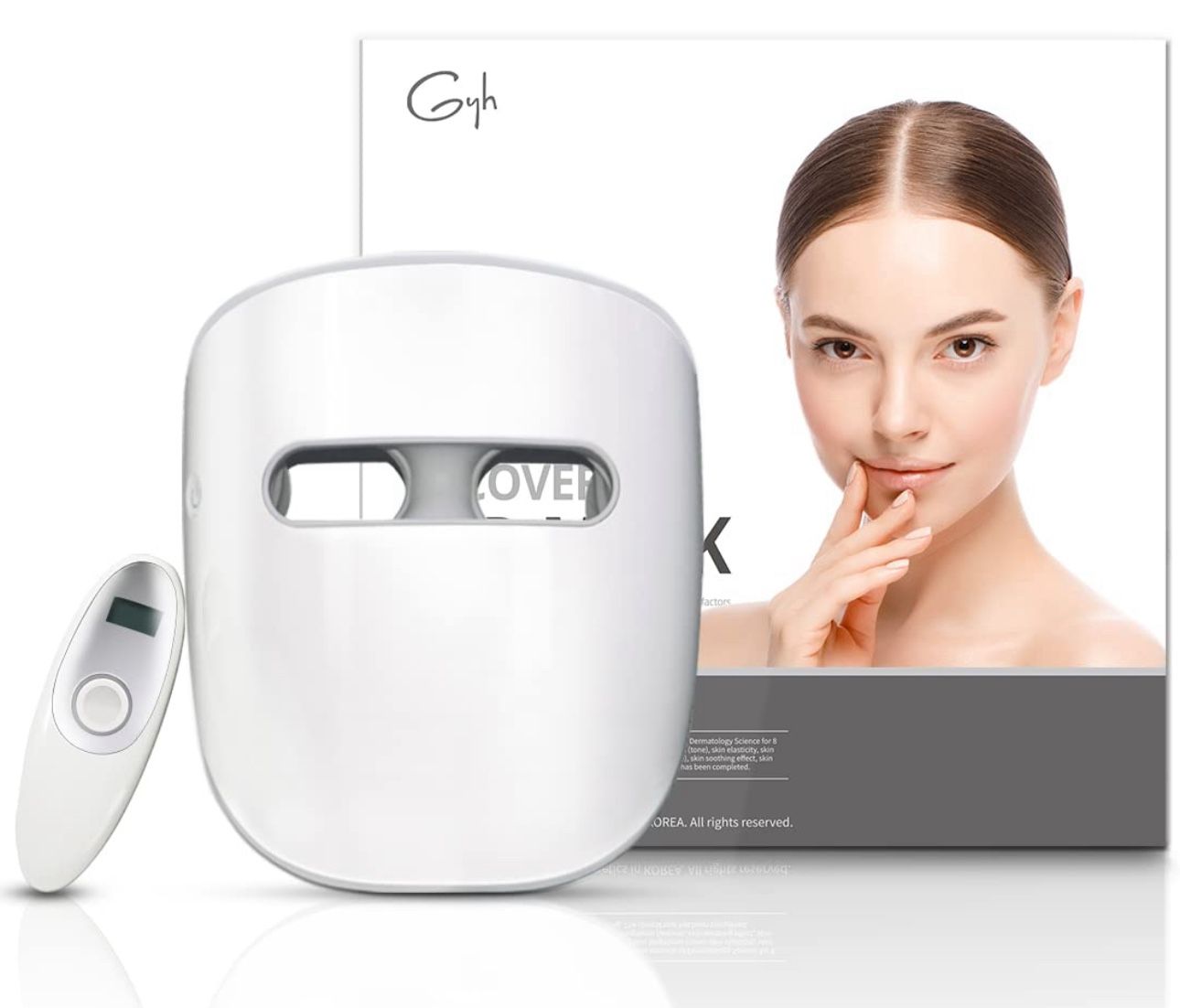 GYH LED Face Mask, Red Light Mask for Face, FSA/HSA eligible, Wireless High Dose Red LED Mask, Infrared Light & Blue LED Mask Skincare, Anti-ageing, C