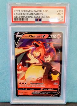 PSA 9 Lance's Charizard V SWSH133 Celebrations Collection