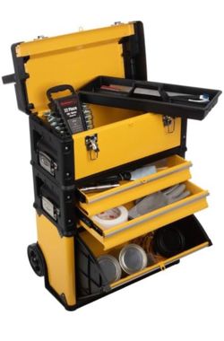 Rolling Tool Chest with Drawers and Tools