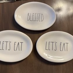 3 Rae Dunn Mini Plates