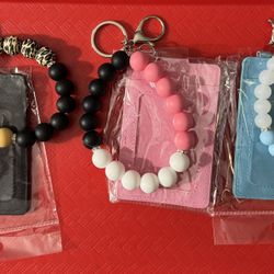 Beaded ID Wallet Wristlets 