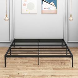 new 14" queen size bed frame