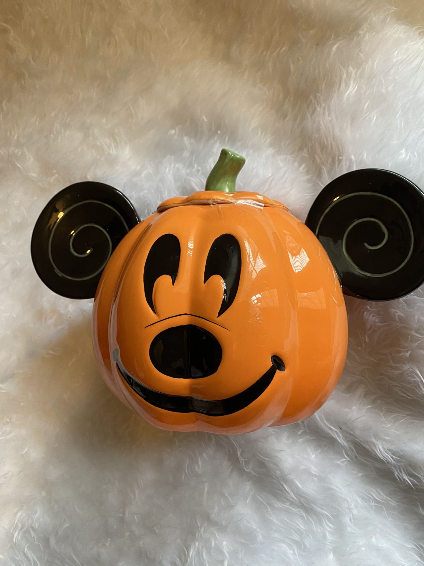 Disney Mickey Mouse Pumpkin Cookie Jar