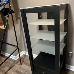 Free Standing With Glass Shelve 