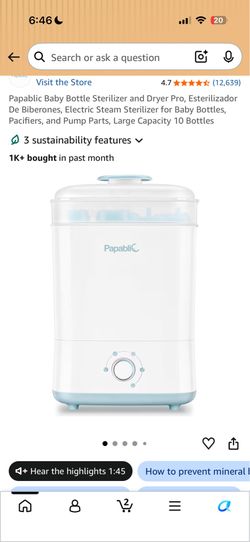 Baby bottle sterilizer