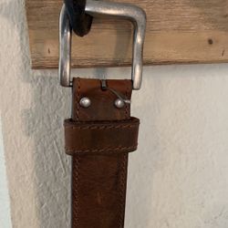 44 Brown Leather Belt