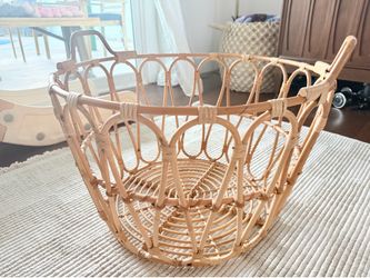IKEA SNIDAD Basket, rattan, 21 ¼x15 ¼ "