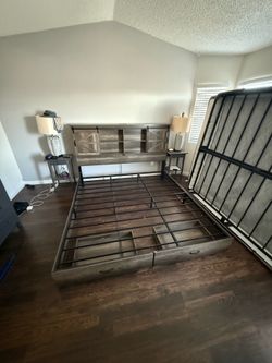 King size bed frame