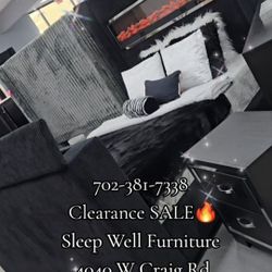  🌟 Queen, King Light Up Fireplace TV Pop Up Bed Frame 💥 Furniture Sectionals Avail