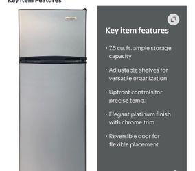 7.5 almost new refrigerator