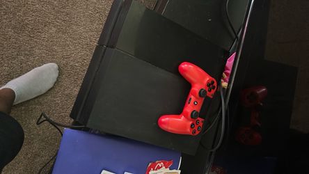 Sony PlayStation 4 Console with Red Controller