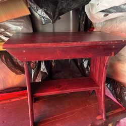 Antique Little Table Or Little Bench, Cherry Wood In Excellent Condition, Azusa 