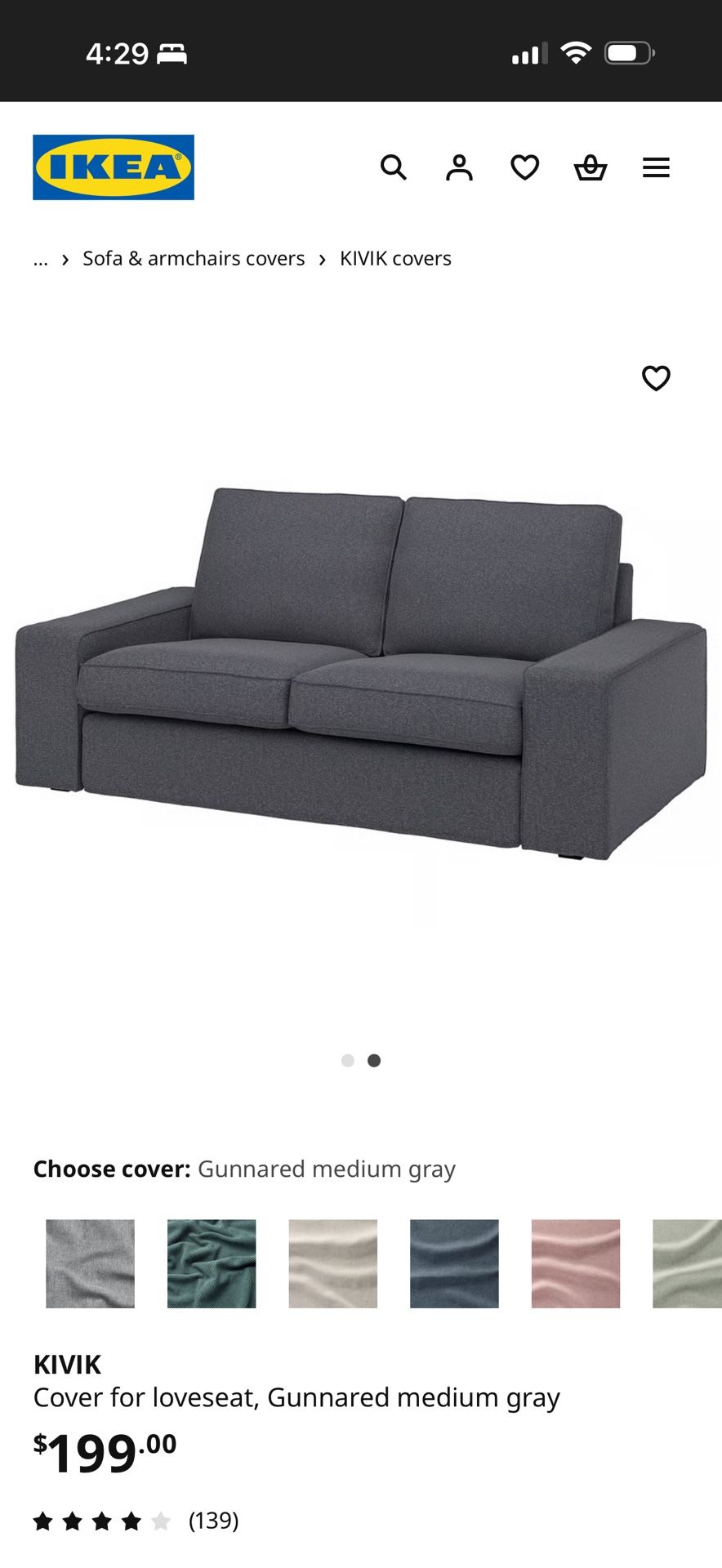 Brand NEW IKEA Kivik sofa covers