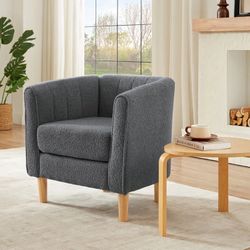 Comfortable Single Seater Sofa - Modern Design, Perfect for Small Spaces, Easy Assembly, Durable Fabric, Ideal for Living Room, Bedroom, Or Office, ON