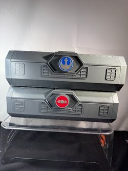 Star Wars Galaxy's Edge Legacy Lightsaber Cases – Red & Blue Lot of 2